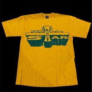 Hell Star Path to Paradise Yellow Graphic Tee New